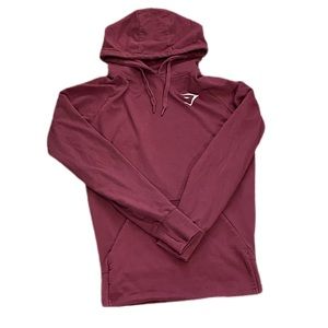 Gym shark maroon red hoodie
